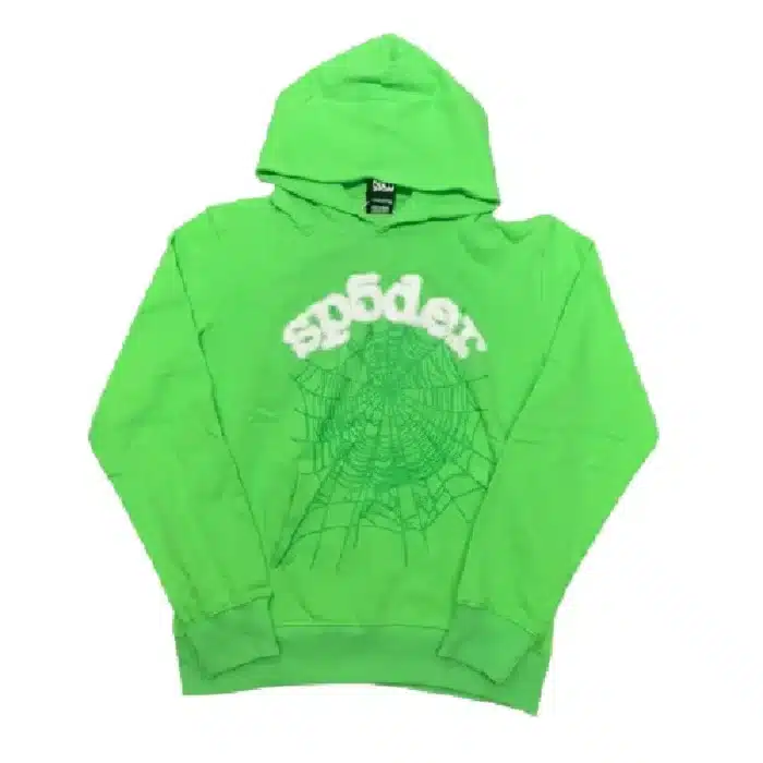 Sp5der-Young-Thug-Foam-Printing-Hoodie-–-Green