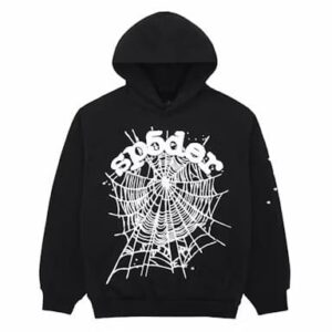sp5der og black web hoodie
