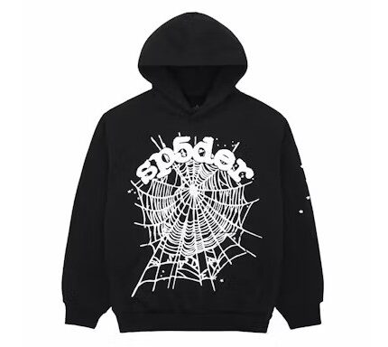 sp5der og black web hoodie