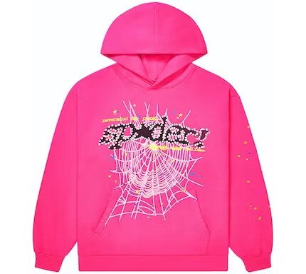 sp5der pnk v2 hoodie pink